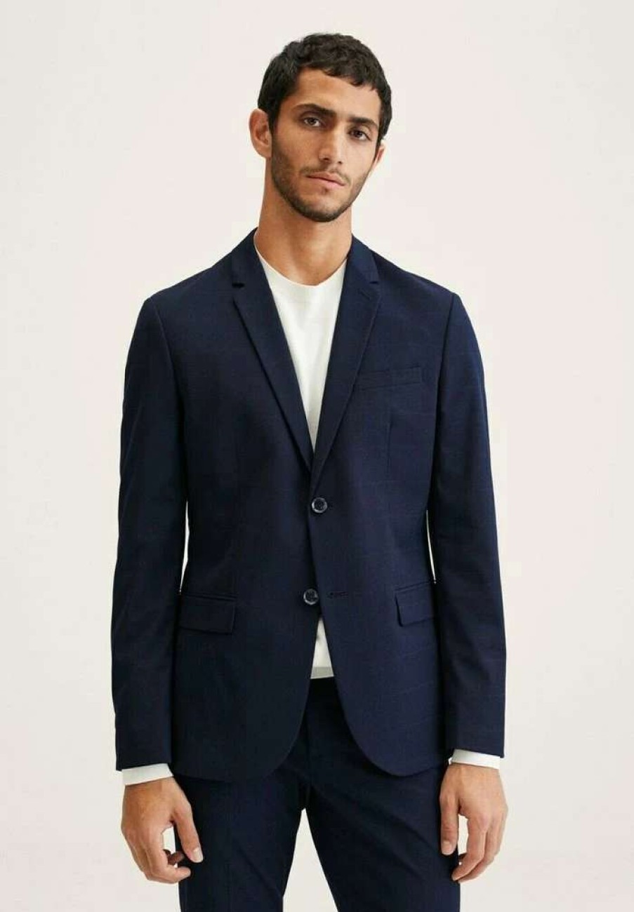 Clothing * | Mango Paulo Blazer Jacket Dunkles Marineblau