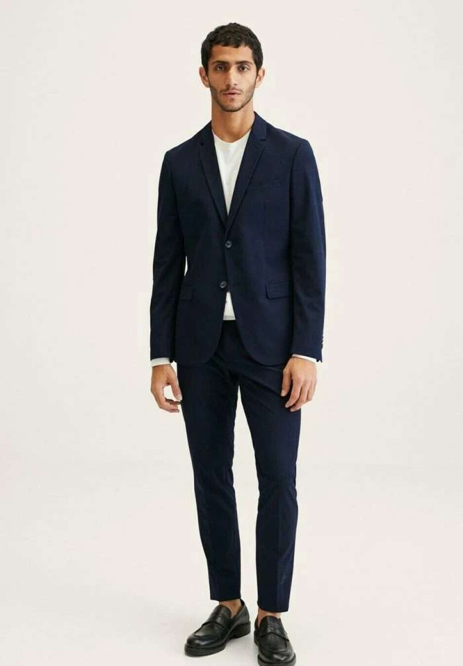 Clothing * | Mango Paulo Blazer Jacket Dunkles Marineblau