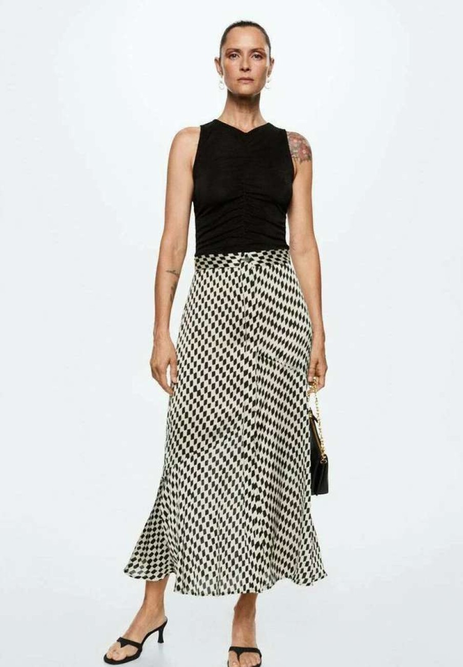 Clothing * | Mango Sixty Maxi Skirt Black