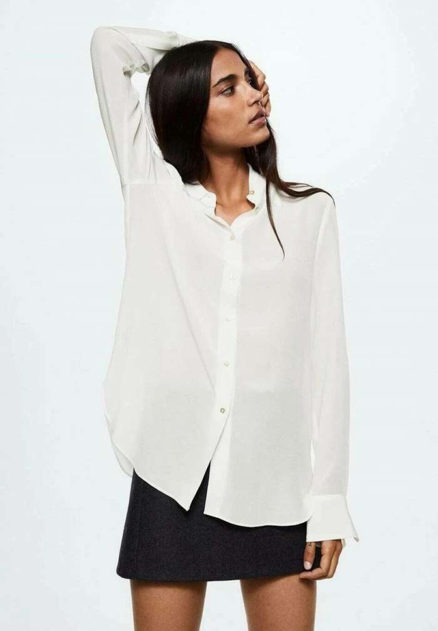 Clothing * | Mango Bruna Button-Down Blouse Benvit