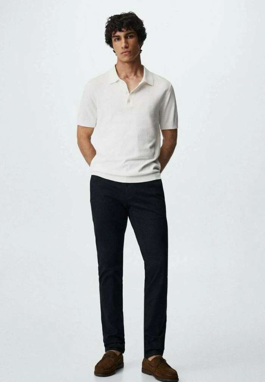 Clothing * | Mango Barna Chinos Marineblau