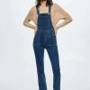 Clothing * | Mango Iggy Dungarees Donkerblauw