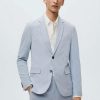 Clothing * | Mango Paulo Suit Jacket Bleu Ciel