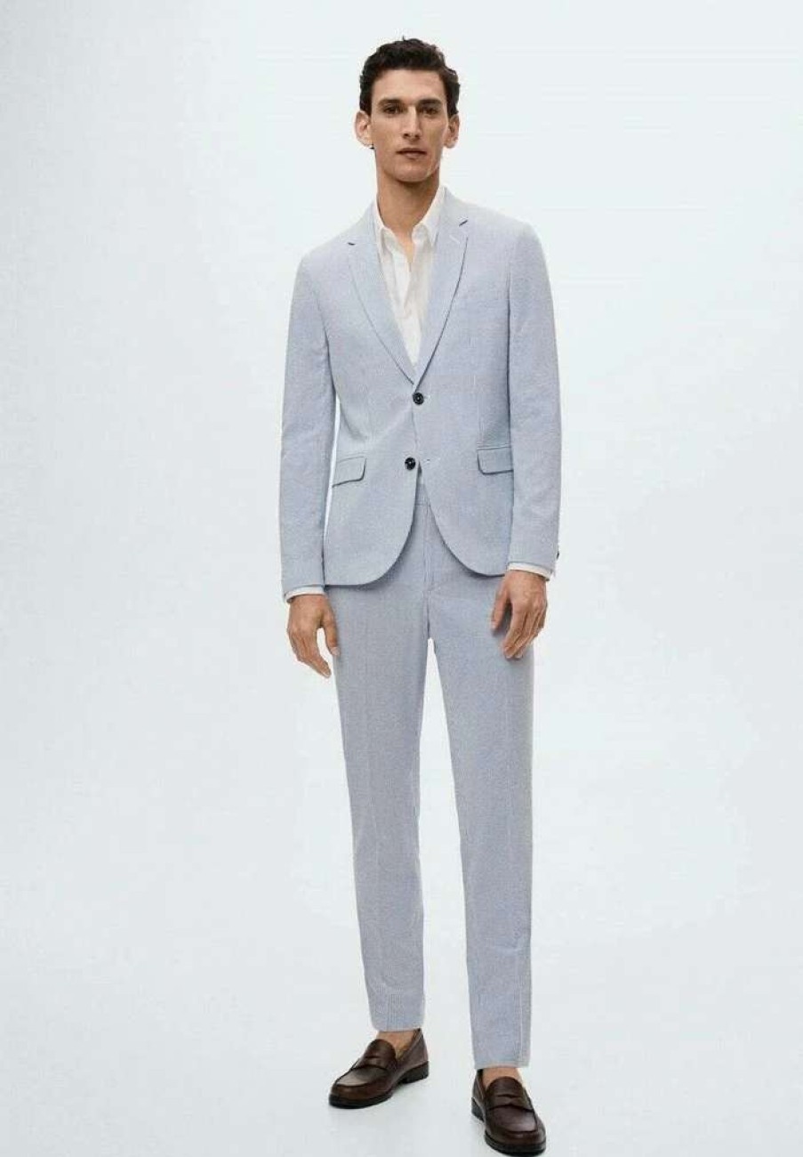 Clothing * | Mango Paulo Suit Jacket Bleu Ciel