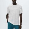 Clothing * | Mango Limanb Basic T-Shirt Hvid