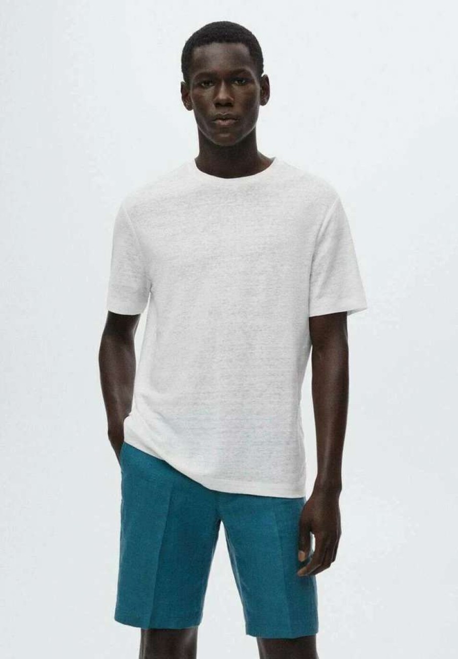 Clothing * | Mango Limanb Basic T-Shirt Hvid