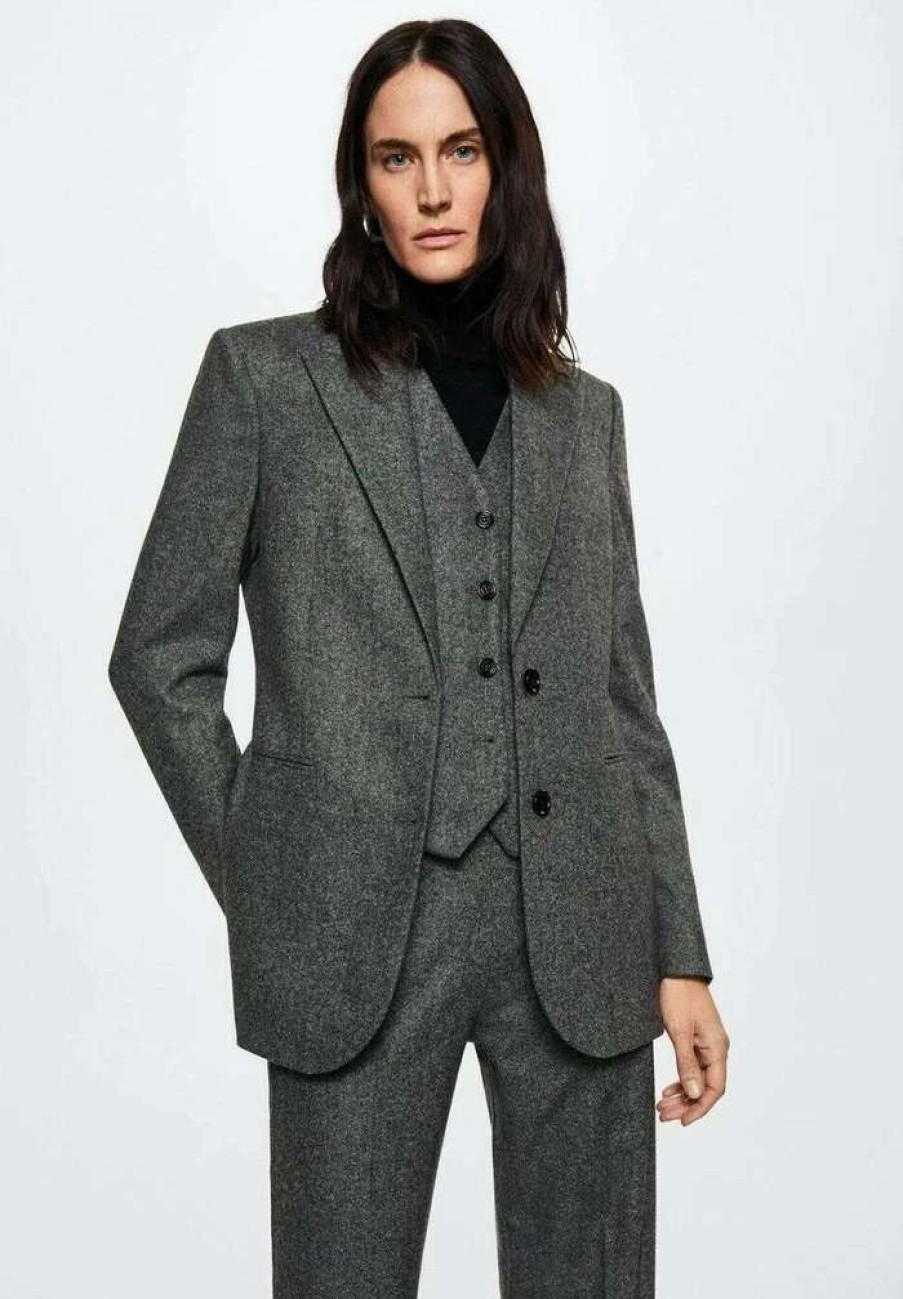 Clothing * | Mango Blake Blazer Grau