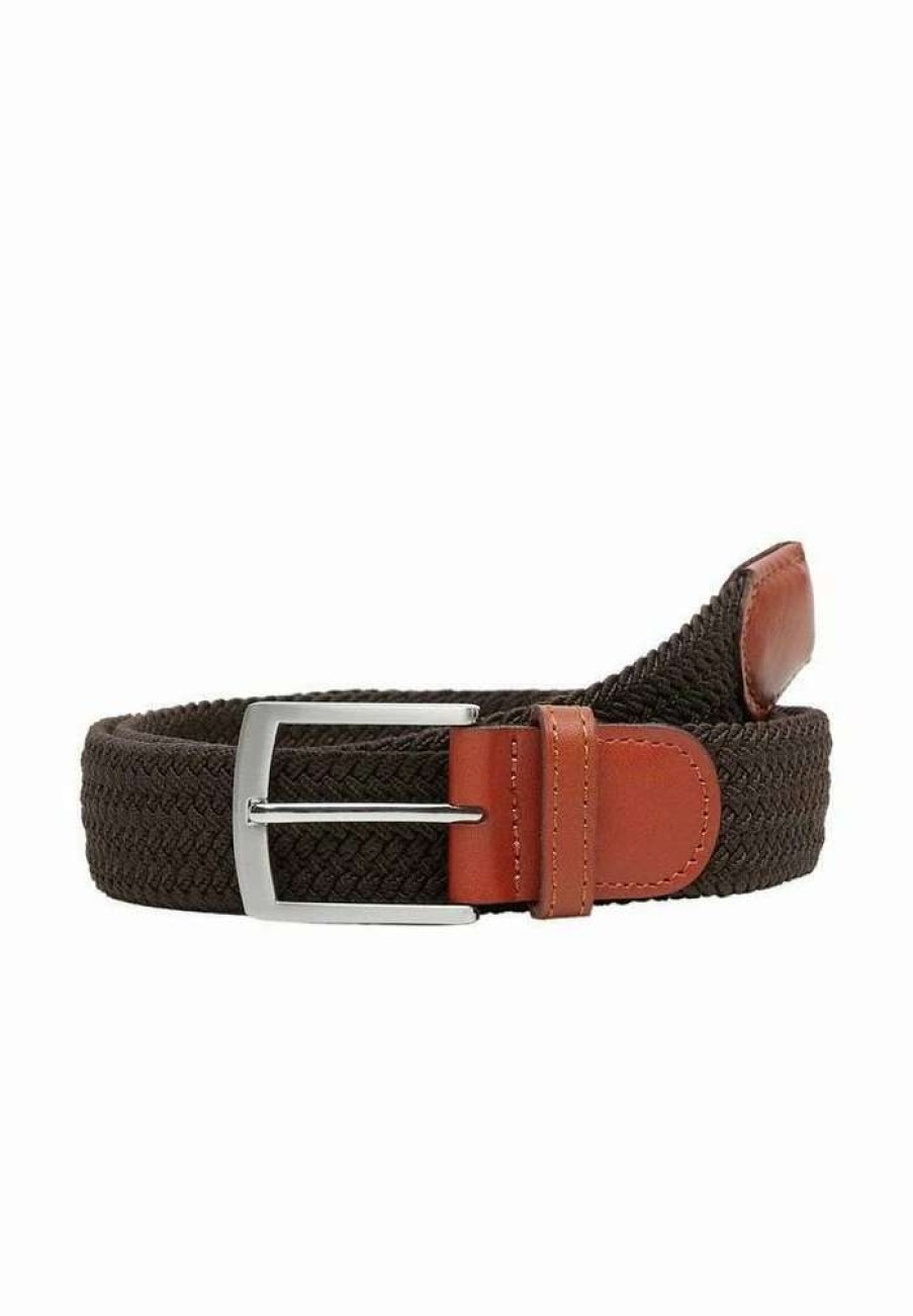 Accessoires * | Mango Bolonia Belt Black