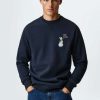 Clothing * | Mango Xmasfc Jumper Marineblau