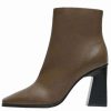 Shoe * | Mango Yves High Heeled Ankle Boots Khaki