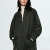 Clothing * | Mango Niagara Short Coat Khaki