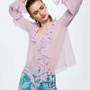 Clothing * | Mango Nany Blouse Violet Clair Pastel