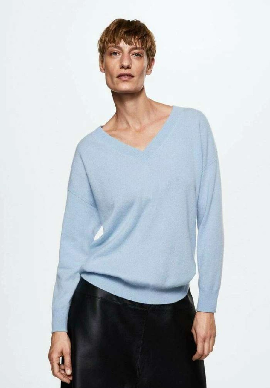 Clothing * | Mango Bahiav Jumper Azul Celeste