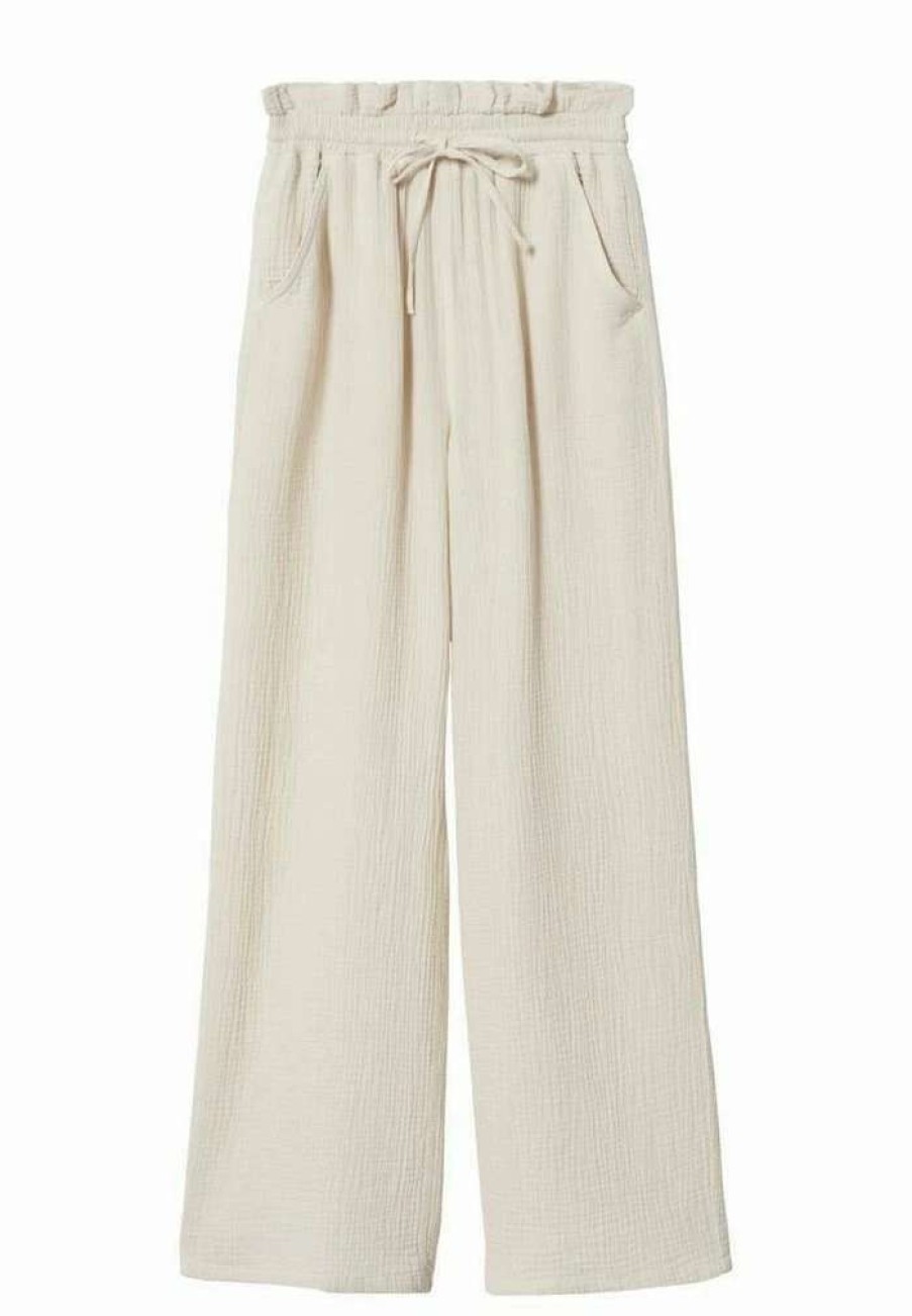 Clothing * | Mango Trousers Ecru