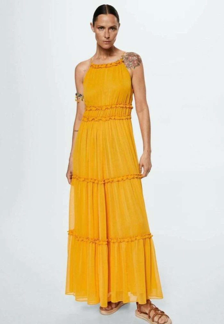 Clothing * | Mango Carter Maxi Dress Senfgelb