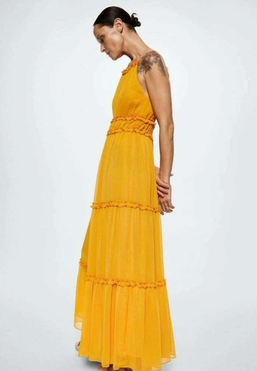 Clothing * | Mango Carter Maxi Dress Senfgelb