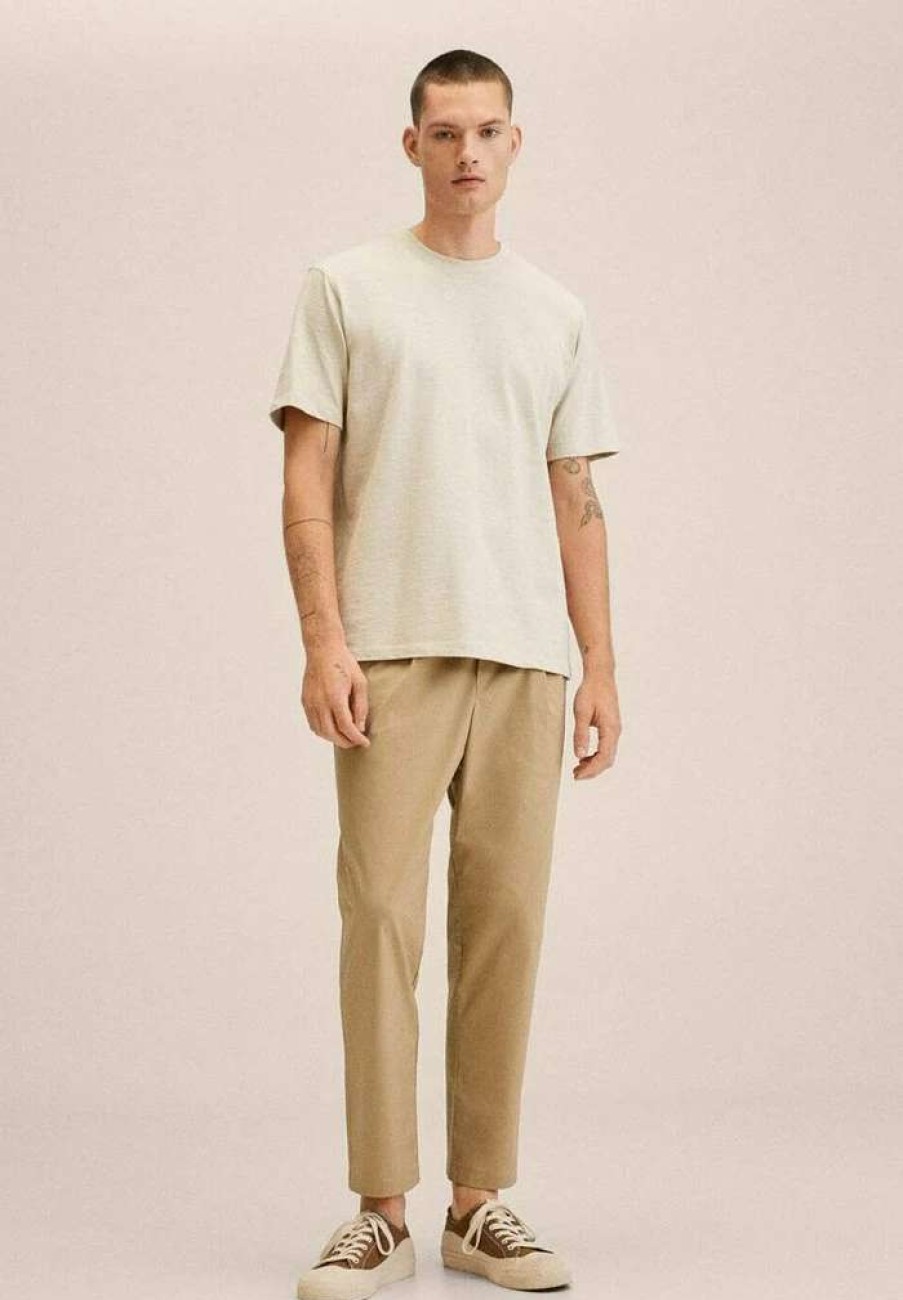 Clothing * | Mango Tiberio Trousers Beige