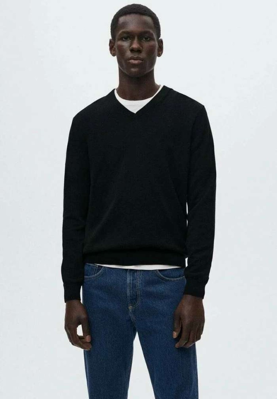 Clothing * | Mango Tenv Jumper Noir