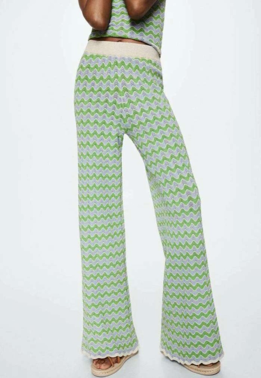 Clothing * | Mango Wava Trousers Green