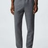 Clothing * | Mango Cohen Tracksuit Bottoms Gris Chine Moyen