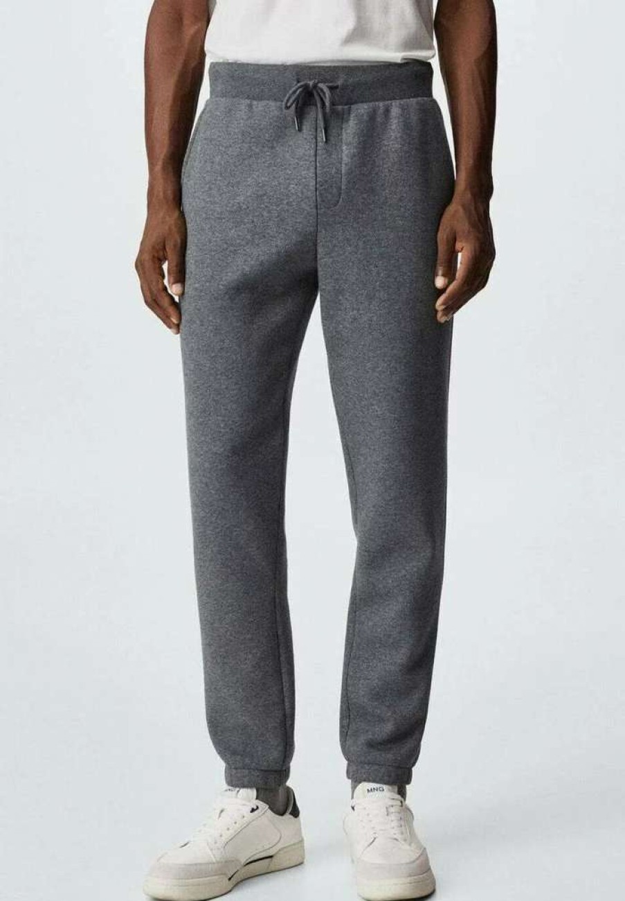 Clothing * | Mango Cohen Tracksuit Bottoms Gris Chine Moyen