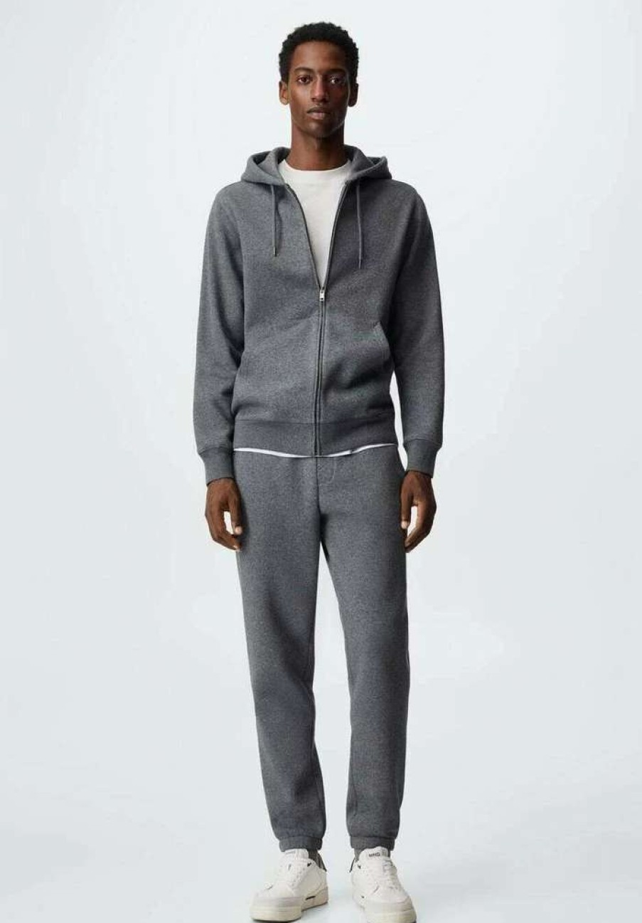 Clothing * | Mango Cohen Tracksuit Bottoms Gris Chine Moyen