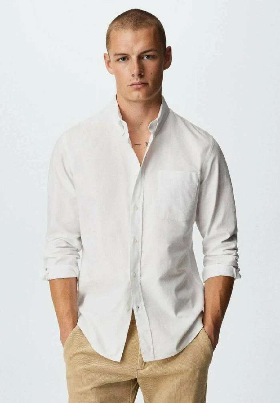 Clothing * | Mango Oxford Shirt Bialy