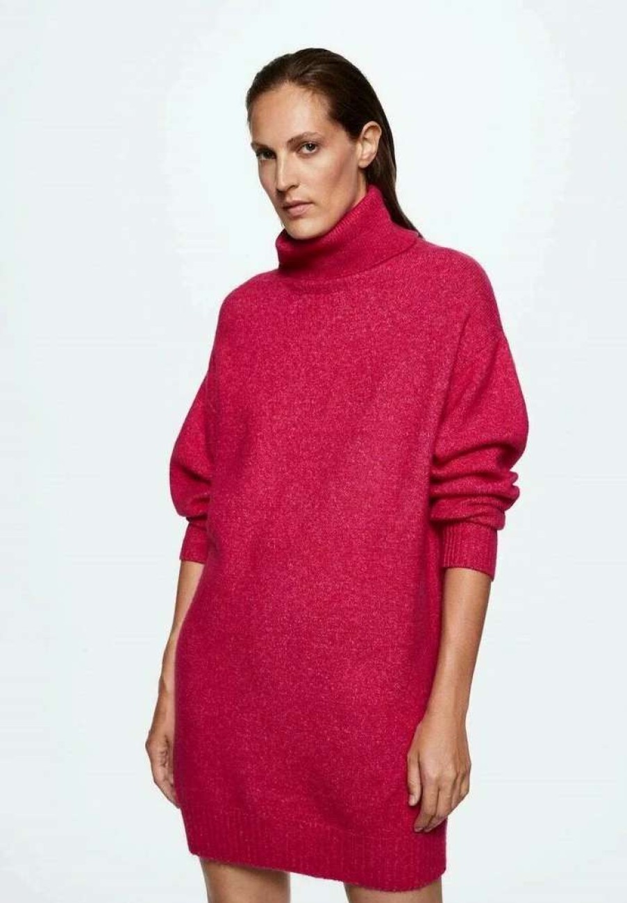 Clothing * | Mango Taldora Jumper Dress Fuchsia