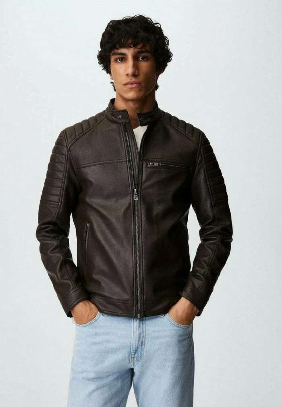 Clothing * | Mango Joseno Faux Leather Jacket Kognac