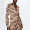 Clothing * | Mango Leonarda Day Dress Bruin