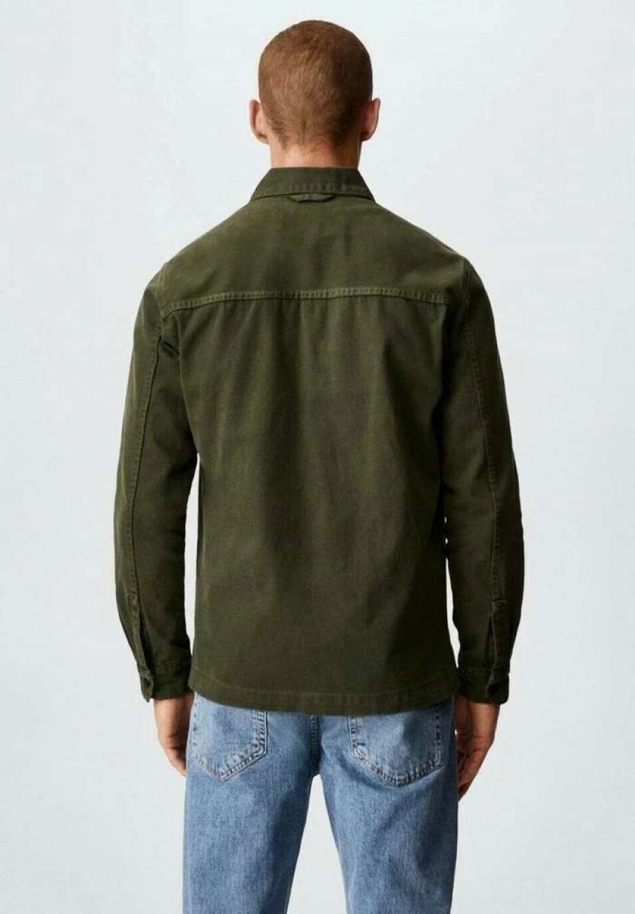 Clothing * | Mango Guy Denim Jacket Khaki