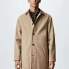 Clothing * | Mango Ethan Short Coat Beige