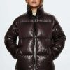 Clothing * | Mango Tiramisu Winter Jacket Chocolate