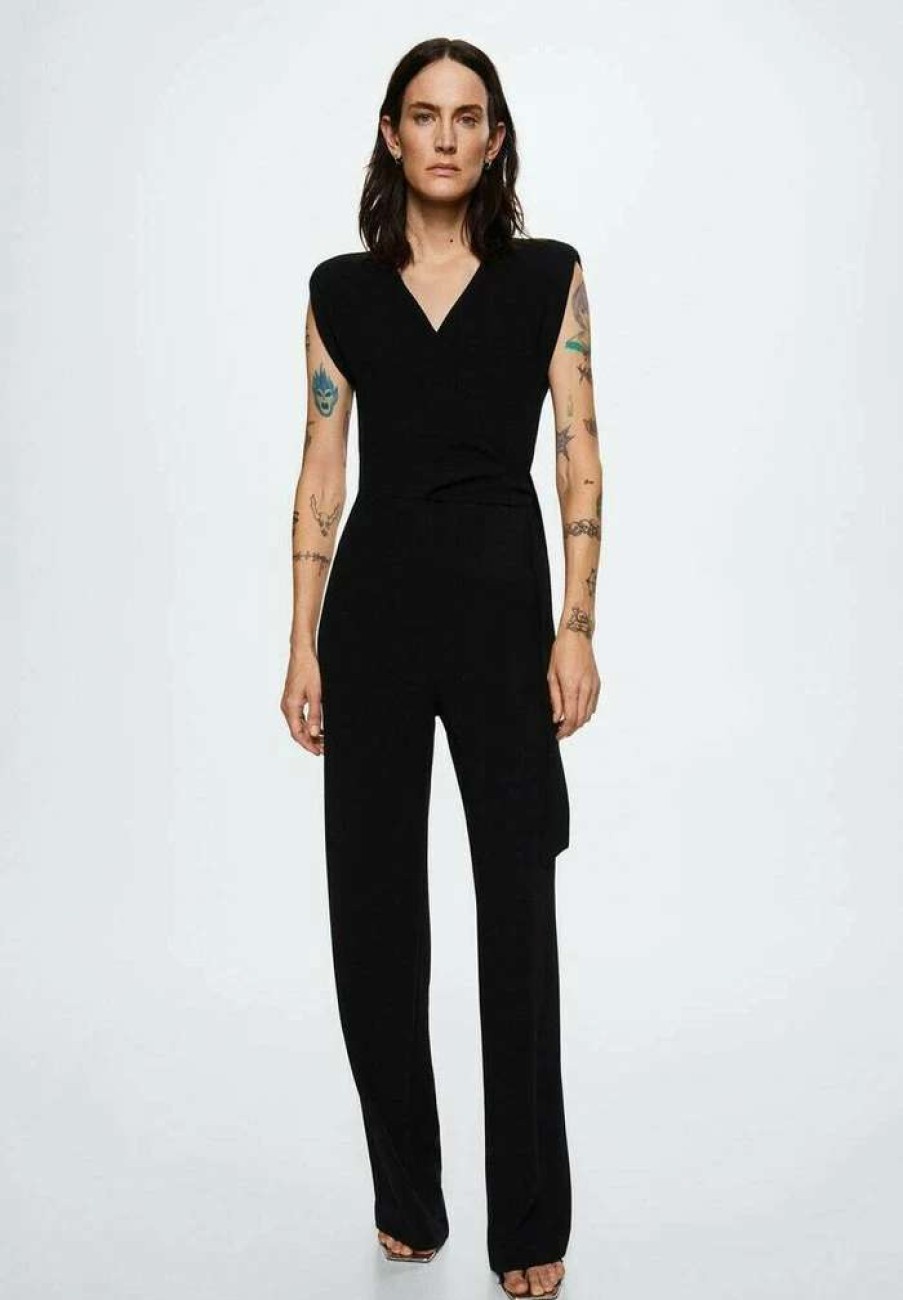 Clothing * | Mango Nala Jumpsuit Black