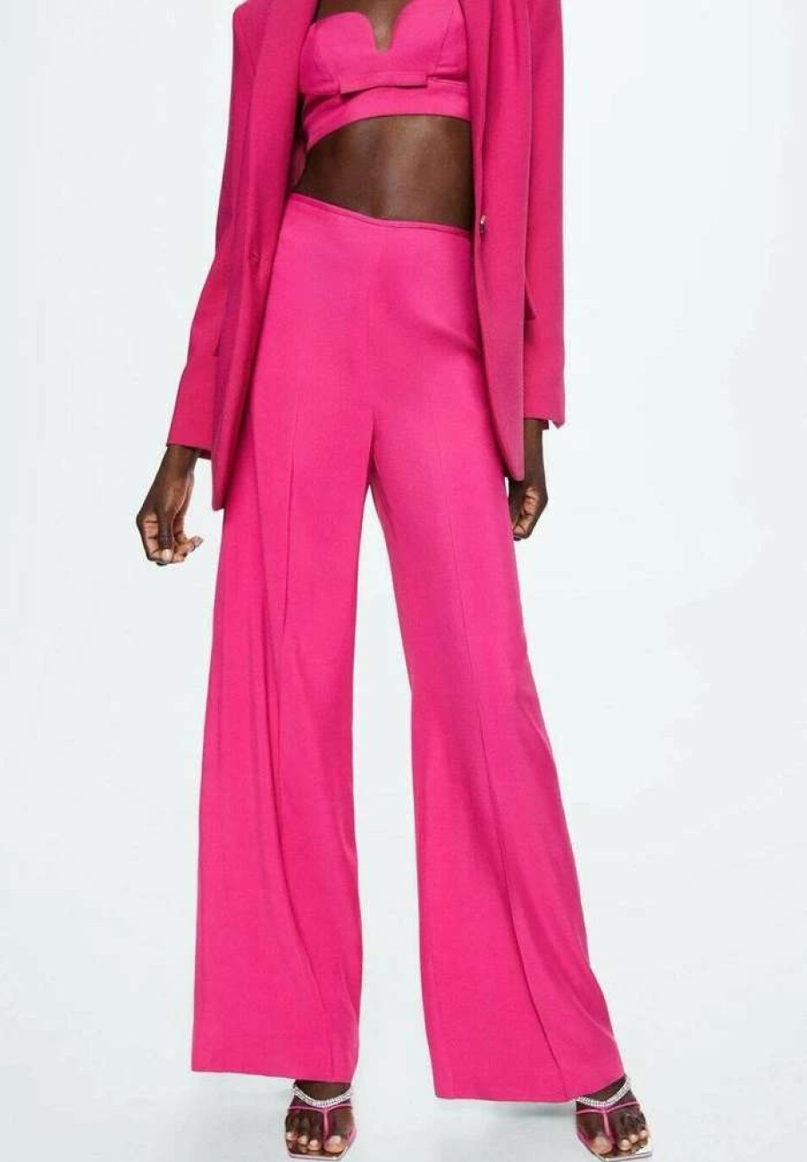 Clothing * | Mango Tina Trousers Fuchsia