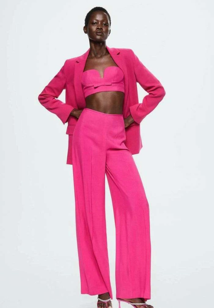 Clothing * | Mango Tina Trousers Fuchsia