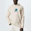 Clothing * | Mango Ferranh Hoodie Beige