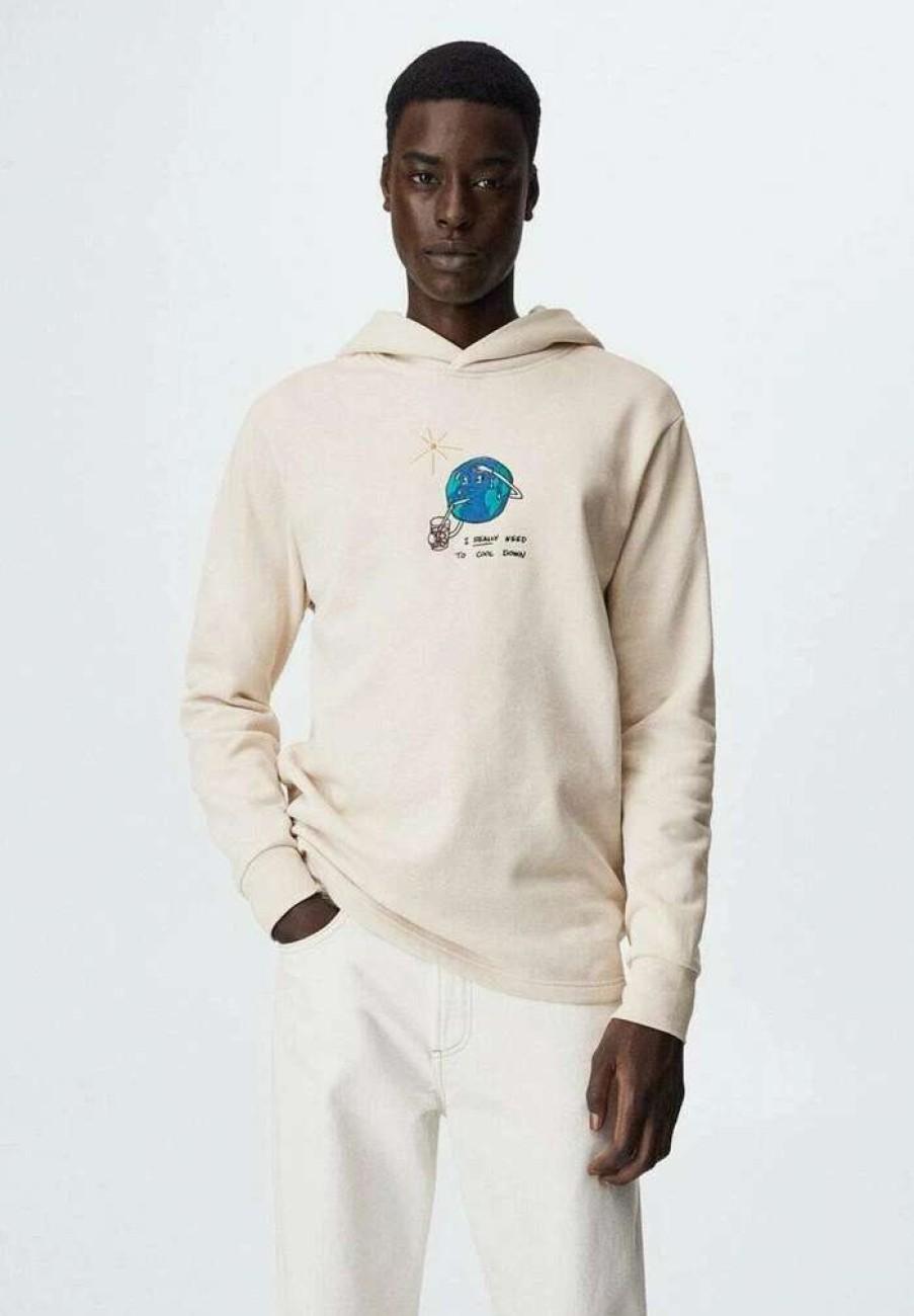 Clothing * | Mango Ferranh Hoodie Beige