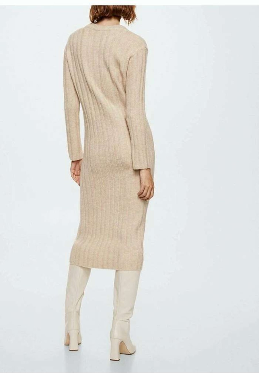 Clothing * | Mango Canaly Jumper Dress Ecru