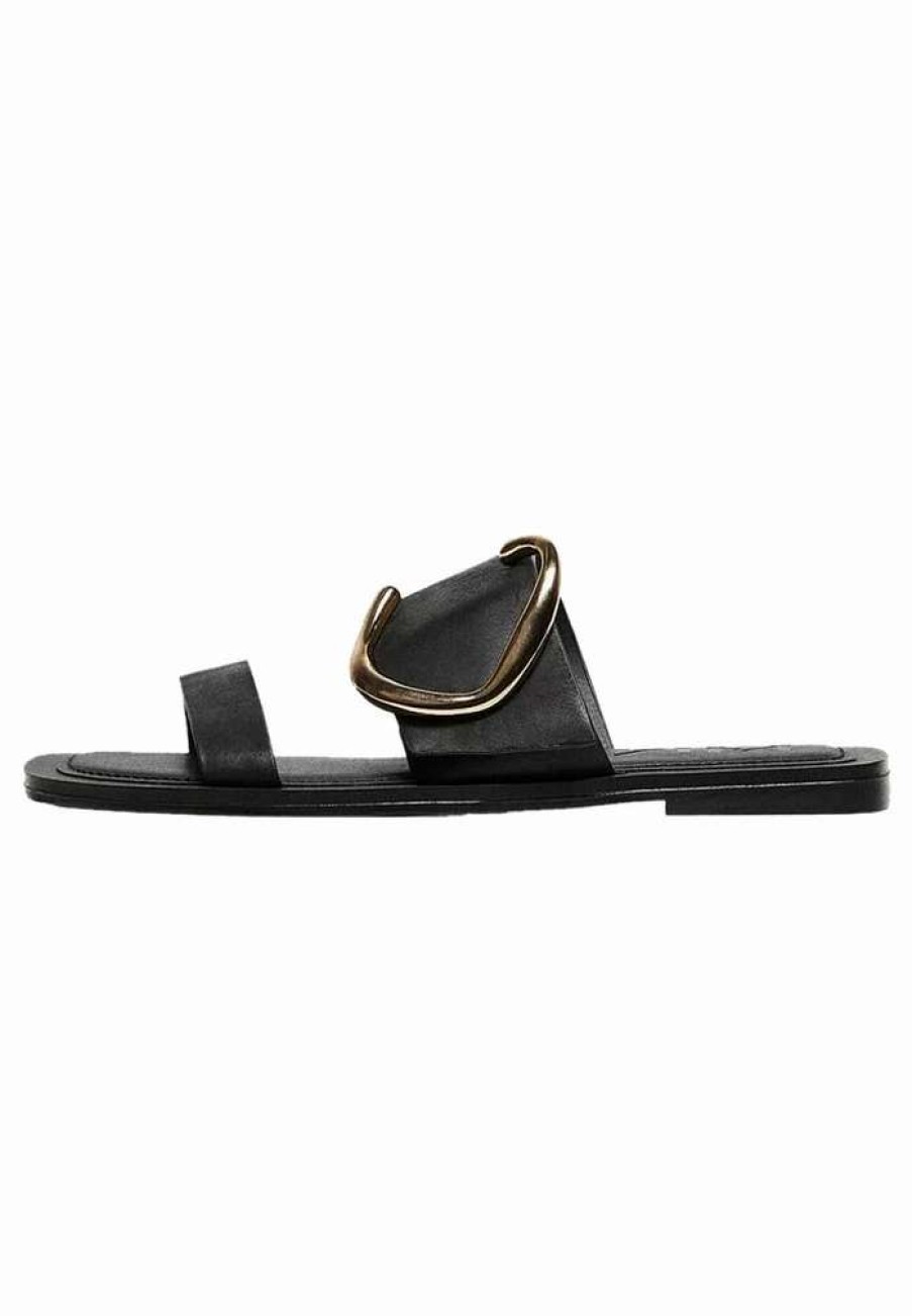 Shoe * | Mango Pierce Mules Black