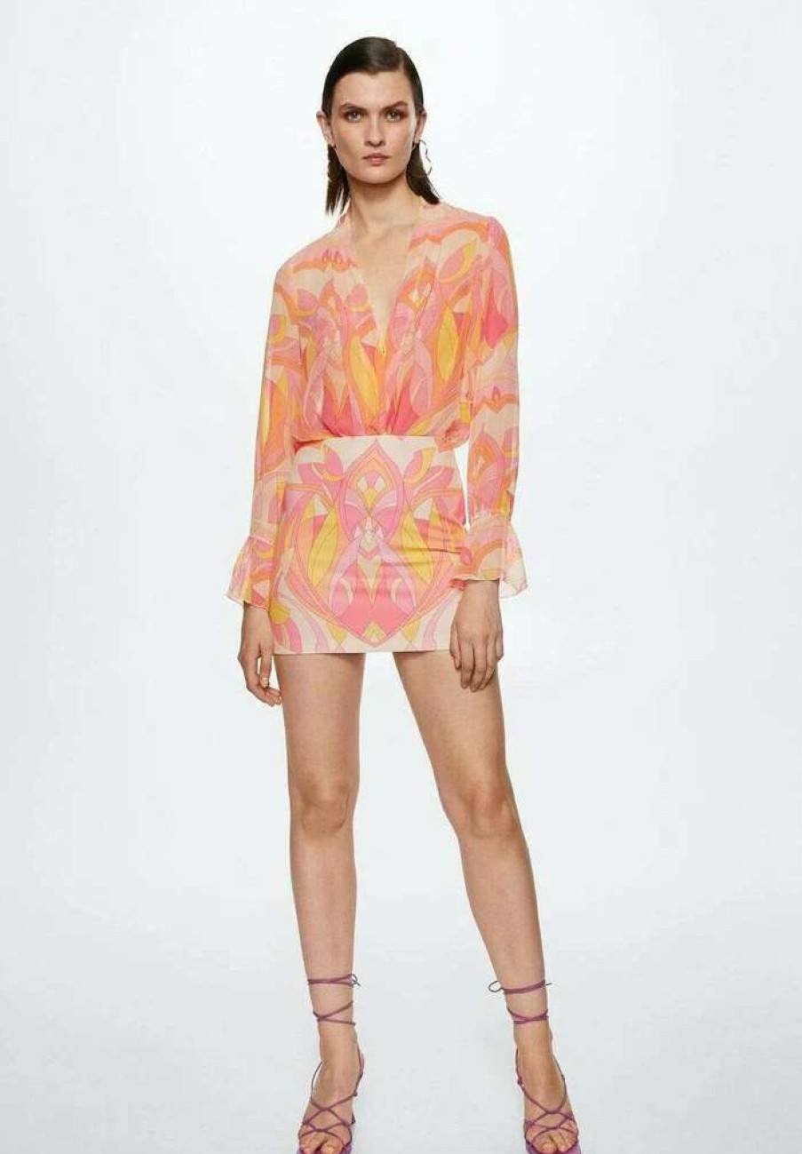 Clothing * | Mango Popi Blouse Rose