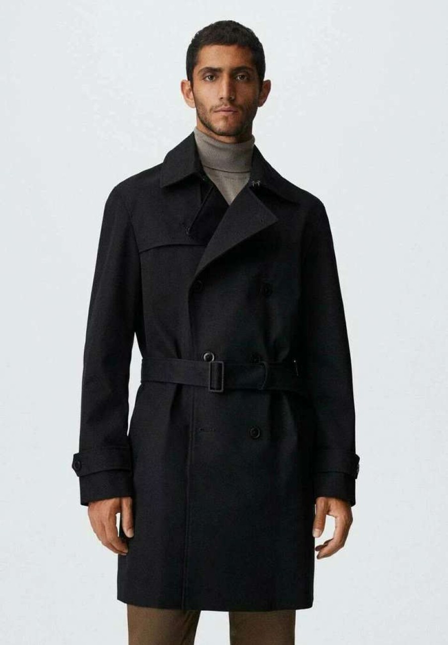 Clothing * | Mango Trenchcoat Black