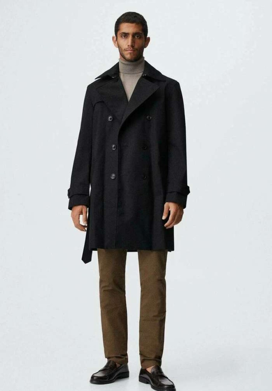 Clothing * | Mango Trenchcoat Black