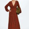 Clothing * | Mango Paris Day Dress Russet