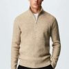 Clothing * | Mango Parkd Jumper Zand