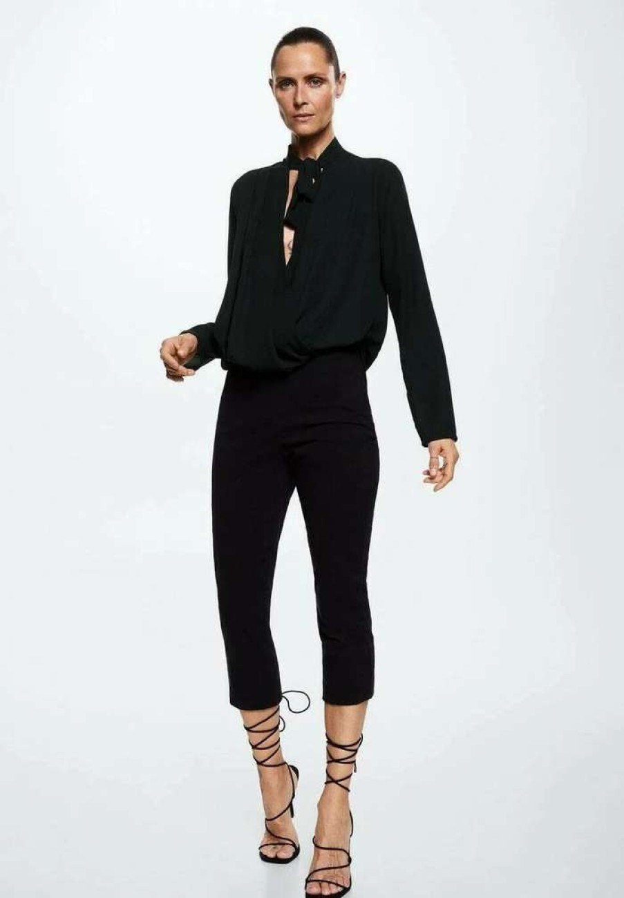 Clothing * | Mango Rita Blouse Black