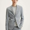 Clothing * | Mango Paulo Blazer Jacket Grigio