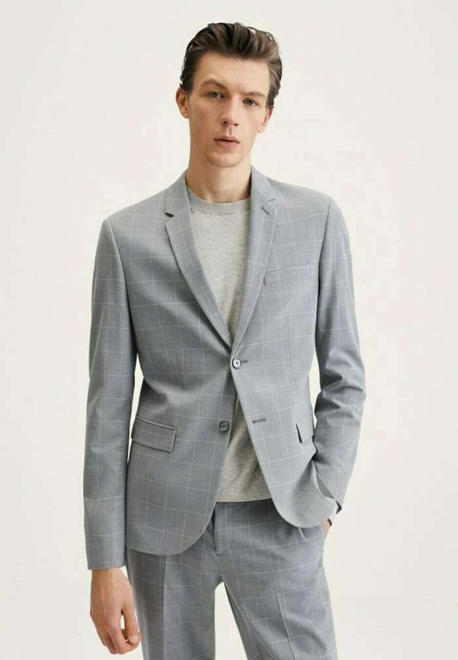 Clothing * | Mango Paulo Blazer Jacket Grigio