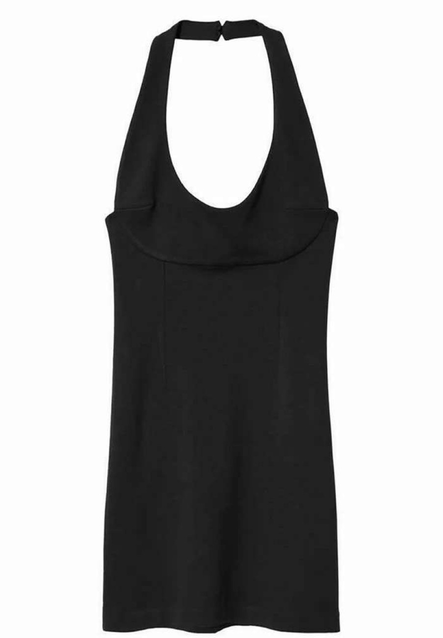 Clothing * | Mango Sarah Shift Dress Black