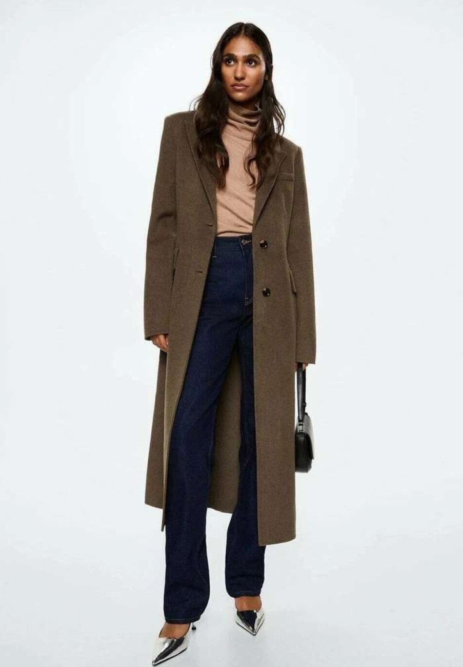 Clothing * | Mango Madonna Classic Coat Medium Brown